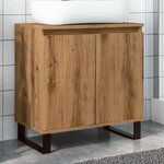 vidaXL Armoire de salle de bain chêne artisanal 58x33x60 cm