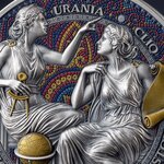 CLIO & URANIA The Nine Muses 2 Once Argent Monnaie 2000 Francs Cameroon 2025