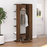 vidaXL Armoire de couloir Chêne marron 97 5x37x99 cm Bois d'ingénierie
