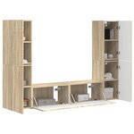 vidaXL Ensemble meuble TV 6 Pièces Chêne Sonoma Bois d'ingénierie