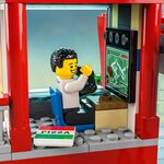 Lego 60320 city fire la caserne des pompiers  set avec garage  jouet camion et hélicoptere pour les enfants des 6 ans