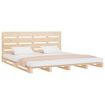 vidaXL Cadre de lit 120x190 cm Bois pin massif Petit Double