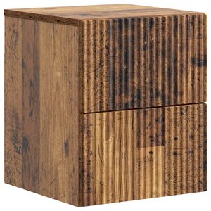 vidaXL Cabinet de chevet mural Bois ancien 33 x 34 5 x 40 cm