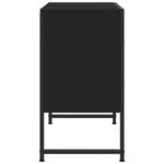 vidaXL Armoire lavabo de salle de bain noir 80x33x60cm bois ingénierie