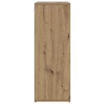 vidaXL Cabinet à chaussures avec étagère avec stockage chêne artisanal 103x30x51 cm