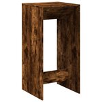 vidaXL Table de bar chêne fumé 51x50x103 5 cm bois d'ingénierie