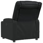 vidaXL Fauteuil de massage inclinable Noir Similicuir