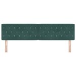 vidaXL Tête de Lit LED Argyle Vert foncé 90 cm Velours