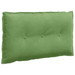 vidaXL Coussin de Dos Vert clair 80 x 50 cm Tissu en velours côtelé