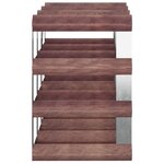 vidaXL Casier à bouteilles pour 12 bouteilles Marron Bois pin solide