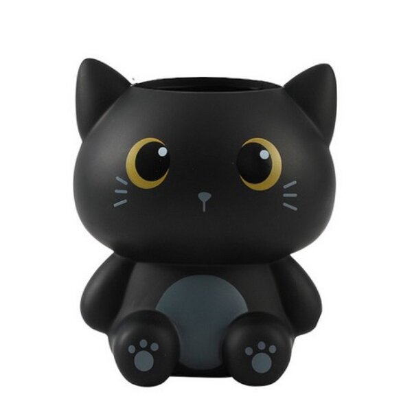 Pot a crayons 3D - Chat noir