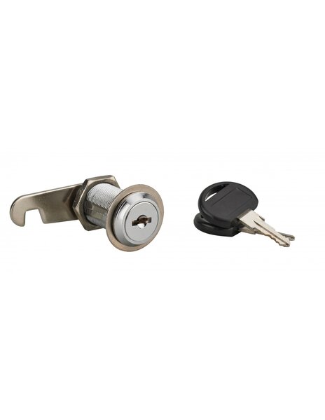 THIRARD - Batteuse avec came pour boîte aux lettres, nickel, longueur 30mm, 2 clés
