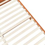 vidaXL Cadre de lit Cire marron 200 x 200 cm Bois de Pin Massif