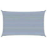 vidaXL Voile d'ombre Bleu et Blanc 3 x 5 m 100   polyester Oxford