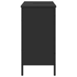 vidaXL Armoire lavabo de salle de bain noir 80x30x60 cm