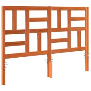 vidaXL Tête de lit Brun cire 145 5 x 4 x 104 cm Pin massif