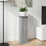 vidaXL Support de Plante Sonoma gris 30 5 x 30 x 80 5 cm