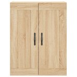 vidaXL Buffet haut Chêne sonoma 69 5x34x180 cm Bois d'ingénierie
