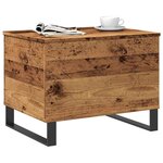 vidaXL Table basse vieux bois 60x44 5x45 cm bois d'ingénierie