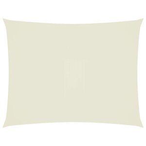 vidaXL Voile de parasol tissu oxford rectangulaire 4x5 m crème