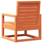 vidaXL Chaise de jardin cire marron 57 5x63x76 cm bois de pin massif