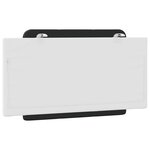 vidaXL Coussin de tête de lit Zadar noir et blanc 100 cm similicuir