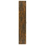 vidaXL Armoire de bureau Chêne fumé 60x32x190 cm Bois d'ingénierie