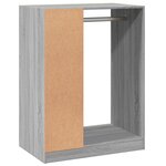 vidaXL Garde-robe sonoma gris 77x48x102 cm bois d'ingénierie