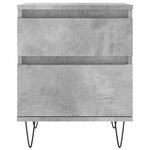 vidaXL Tables de chevet 2 Pièces gris béton 40x35x50 cm bois d’ingénierie