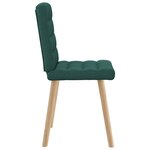 vidaXL Chaises à manger lot de 4 vert foncé tissu