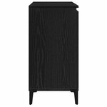 vidaXL Buffet Chêne noir 104 x 35 x 70 cm Bois d'ingénierie