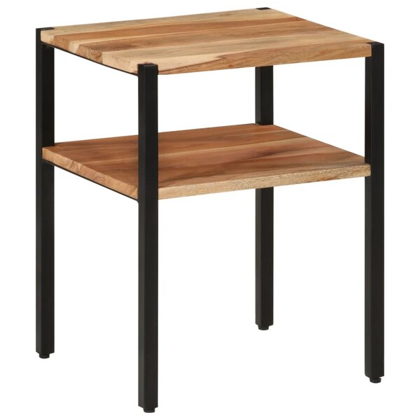 vidaXL Table d’appoint 35x35x45 cm bois massif d'acacia et fer