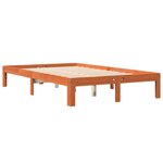 vidaXL Cadre de lit sans matelas cire marron 140x200cm bois pin massif