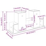 Aide à l'empilement de bois de chauffage 4 Pièces Anthracite Acier