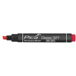 Pica marqueur permanent dry-safe classic 2-6 mm pointe biseautée rouge