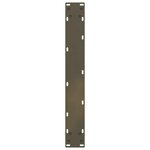 vidaXL Pieds de table à manger en U 3 pièces Acier naturel 70 x (72-73) cm Acier