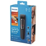 Philips mg3730/15 tondeuse barbe et cheveux - multistyle - 8 en 1 - lames auto-affutées - noir