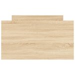 vidaXL Cadre de lit tête de lit et pied de lit chêne sonoma 100x200 cm