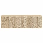 vidaXL Table d'appoint murale 59 x 34 5 x 17 cm Bois d'ingénierie