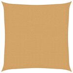 vidaXL Voile d'ombrage 160 g/m² carré sable 3 6x3 6 m PEHD