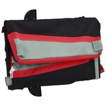 vidaXL Remorque de vélo noir et rouge 30 kg fer