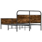vidaXL Cadre de lit sans matelas 120x200 cm chêne sonoma