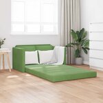 vidaXL Canapé-Lit Vert clair 204 x 122 x 60 cm Velours