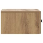 vidaXL Cabinet de chevet mural Chêne artisanal 33 x 34 5 x 20 cm