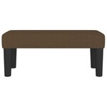 vidaXL Banc Marron foncé 70x30x30 cm Tissu