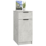 vidaXL Armoire de bureau Gris béton 33 5x50x75 cm Bois d'ingénierie
