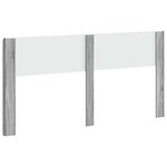 vidaXL Tête de lit Sonoma gris PB