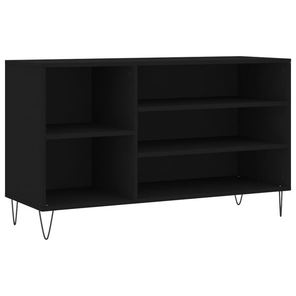 vidaXL Armoire à chaussures Noir 102x36x60 cm Bois d'ingénierie