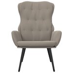 vidaXL Chaise de relaxation Gris clair Velours