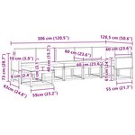 vidaXL Ensemble de canapés d'extérieur 7 Pièces Naturel et Beige